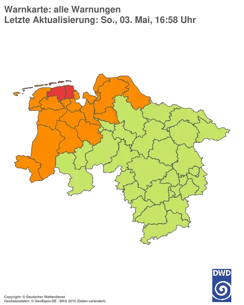 Aktuelle Wetterwarnungen für %region%