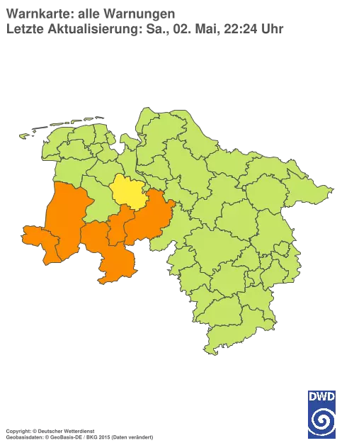 Aktuelle Wetterwarnungen für %region%