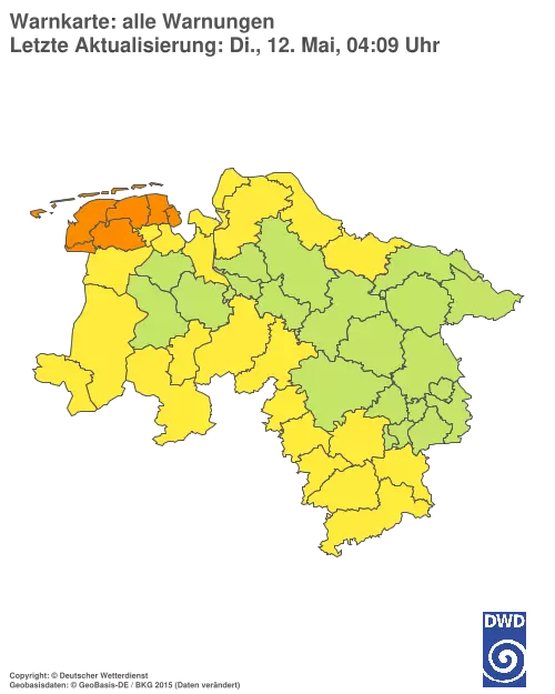 Aktuelle Wetterwarnungen für %region%