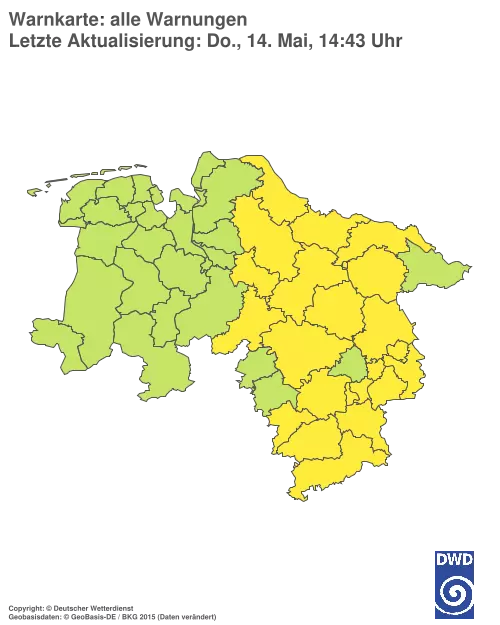 Aktuelle Wetterwarnungen für %region%