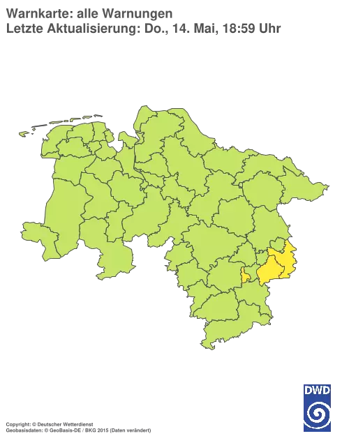 Aktuelle Wetterwarnungen für %region%