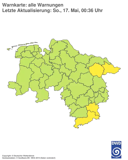 Aktuelle Wetterwarnungen für %region%