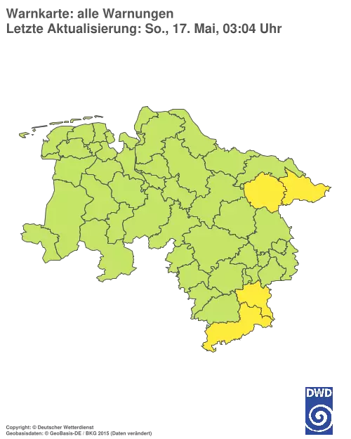Aktuelle Wetterwarnungen für %region%