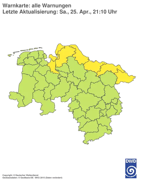 Aktuelle Wetterwarnungen für %region%