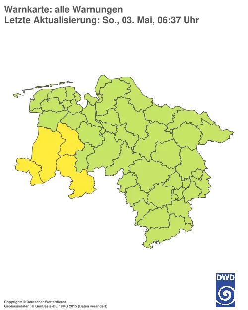 Aktuelle Wetterwarnungen für %region%