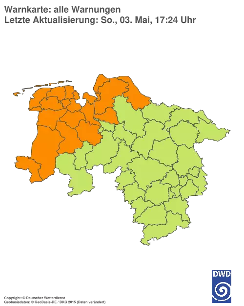 Aktuelle Wetterwarnungen für %region%
