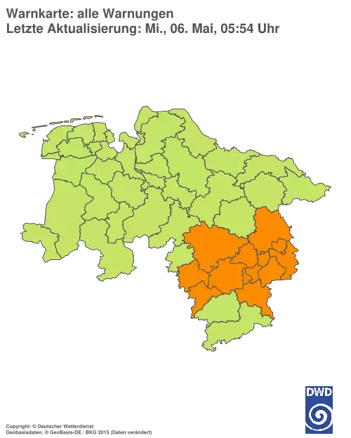 Aktuelle Wetterwarnungen für %region%