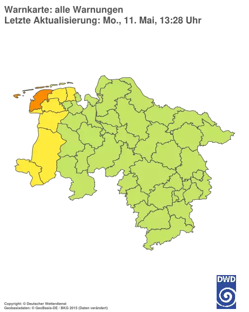 Aktuelle Wetterwarnungen für %region%