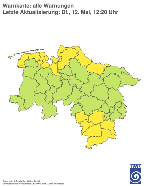 Aktuelle Wetterwarnungen für %region%