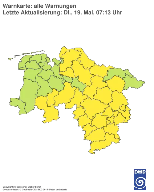 Aktuelle Wetterwarnungen für %region%